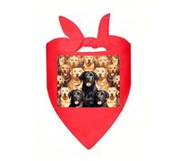Labrador Retriever Dogs Dog Bandana Soft Breathable Polyester Triangle Scarf for Small to Large Dogs Cats Comfortable Pet Bibs for Daily Wear Party Wedding Birthday Pet Accessories