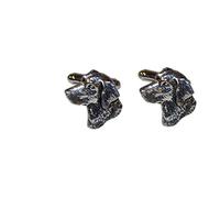 Labrador / Retriever Dogs Head code a23 Pair of Cufflinks Made From Fine English Modern Pewter POSTED BY US GIFTS FOR ALL 2016 FROM DERBYSHIRE UK