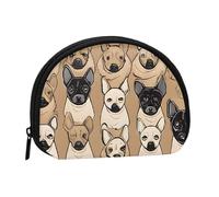 Labrador Retriever Dogs Minis Storage Bag Shell Wallet Small Coin Purse with Minis with Zipper Change Purse for Coin Keys You Can Also Store Any Small Objects You Want