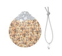 labrador retriever Dogs Print Christmas Metal buckle Glass round pendant Ornaments, 2025 Xmas Tree Decoration