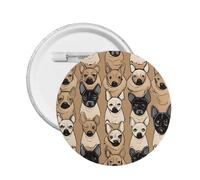 labrador retriever Dogs -Print Custom Round Enamel Pin - Alloy Metal Lapel Badge For Jacket, Bag, Gift Idea.