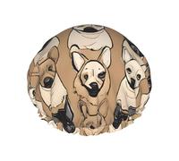 labrador retriever Dogs -Print Extra Large Waterproof Shower Cap-Double Layer Protection For Long/Curly Hair - Reusable & Travel Friendly.
