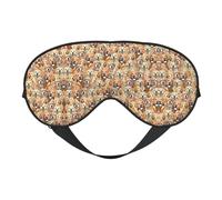 Labrador Retriever Dogs Print Eye Mask for Sleeping Light Blocking,Soft Breathable Eye Mask,Adult Party Eyeshade Favors