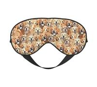Labrador Retriever Dogs Print Soft Eye Mask Beneficial Block Light Nap Night Use Travel Camping Meditation Yoga