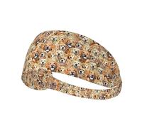 labrador retriever Dogs Printed Athletic Head Wrap, Non Slip Hair Band, Keeps Sweat Out of Eyes for Yoga Gym Workout