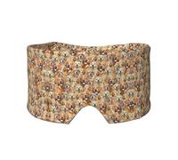 Labrador Retriever Dogs Printed Sleeping Blindfold, Padded Ear Warmer Mask, Adjustable Head Wrap, for Deep Relaxation