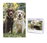 labrador retriever Dogs Puzzles 500 Pieces Personalized Jigsaw Puzzles Photos Puzzle for Adults Challenging Picture Puzzle with Storage Bag Jigsaw for Men Women Home Decor (19.7" x 29.5")