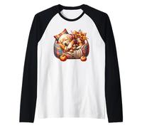 Labrador Retriever for Lab Mom Autumn Sleep Dog for Fall Raglan Baseball Tee