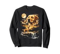Labrador Retriever Howling To The Moon Sweatshirt