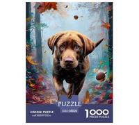 Labrador Retriever Jigsaw Puzzles Adult And Children Beautifully Illustrated Fun Activity for Home Birthday Jumbo Age 12+ for Adults 38x26cm/1000pcs