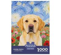Labrador Retriever Jigsaw Puzzles for Adults 1000 Educational Games Pet Dog Challenging Puzzles Fun Present & Activity for Home70x50cm/1000pcs