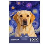 Labrador Retriever Jigsaw Puzzles for Adults 1000 Educational Games Pet Dog Colourful,Fun,Challenging And Brainteasing Fun Present & Activity for Home38x26cm/1000pcs