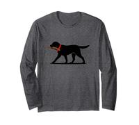Labrador Retriever Play Fetch Black Lab Long Sleeve T-Shirt