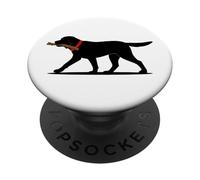 Labrador Retriever Play Fetch Black Lab PopSockets Adhesive PopGrip