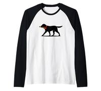 Labrador Retriever Play Fetch Black Lab Raglan Baseball Tee