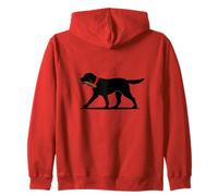 Labrador Retriever Play Fetch Black Lab Zip Hoodie