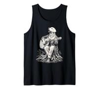 Labrador Retriever Playing Guitar Medieval Dog Guitarist Tank Top