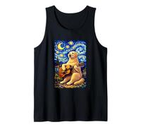 Labrador Retriever Playing Guitar Whimsical Art Camping Tank Top