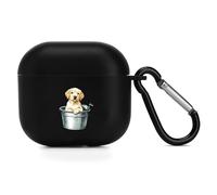 Labrador Retriever Puppy Duck Headphone & Earphone Cases Compatible with Airpod 4 Scratch-Resistant PC Protective Cover with Keychain
