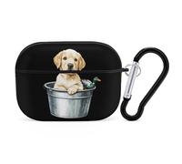 Labrador Retriever Puppy Duck Headphone & Earphone Cases Compatible with Airpod Pro Scratch-Resistant PC Protective Cover with Keychain Black-style-20