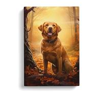 Labrador Retriever Renaissance Art Canvas Wall Art Print 30x20 Inch