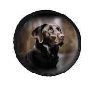 Labrador Retriever Spare Tire Cover PVC Leather Spare Wheel Cover Dustproof Waterproof Jeep Tire Cover for 28inch Camper, RV Trailer, Truck, SUV Fit Diameter 28-34 Inch