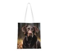 Labrador Retriever Tote Bag For Women,Canvas Shoulder Bags With Pockets Shopping Bag Cute Reusable Grocery Bags