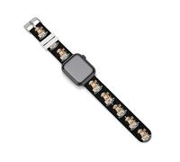 Labrador Retriever with U.S.A Flag Silicone Watch Bands Compatible with IWatch Soft Wristbands Classic Replacement Strap