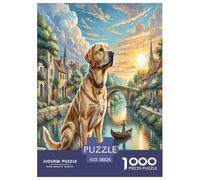 Labrador Retriever1000Pieces JigsawPuzzle KidsforAdult Colourful Brainteasing Age12+byth Challenging The Impossible Difficult Game Brainteasing Adults Jigsaw Puzzle 38x26cm/1000pcs