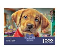 Labrador RetrieverDynamic 1000-Piece Jigsaw Puzzles for Adults A Treasury of Challenging Puzzle Games for Women And Men - An Excellent Shared Hobby for Adults And Kids Age 12 Years And Up 70x50cm/100
