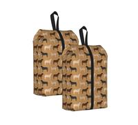 Labrador Retrievers Dogs Cute Yellow Lab Chocolate Lab, Travel Shoe Bags 2 Pack, Waterproof Shoe Storage Bags, Shoe Organizer for Travel and Home