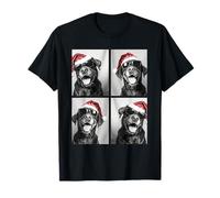 Labrador Retrievers in Sunglasses Santa Hat Christmas Dogs T-Shirt