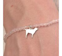 Labrador Silhouette Crystal Bracelet - Personalised