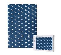 Labrador Silhouettes On Navy,1000 Pieces Adults Puzzle Game Challenging Puzzles,Jigsaw Puzzles