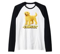 Labrador Spaghetti Noodle Italian Food Puppy Love Raglan Baseball Tee