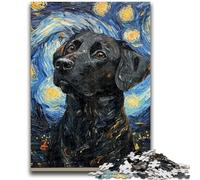 Labrador Under The Night Sky JigsawPuzzle 1000 Pieces for Adults,Decompressing Intellectual Educational Toy Birthday Present,Gifts,Wall Art (50x75cm)