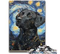 Labrador Under The Night Sky Puzzles 2000 Pieces for Adults,Help The Brain Exercise Addictive Toys to Cultivate Patience Unique Challenge Game (70X100cm)