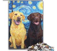 Labrador Under The Night Sky Puzzles for Teenagers Teens 2000pc Puzzle, Staycation Kill Time Every Piece Is Unique - Challenging Family Fun Game (70x100cm)