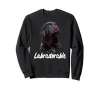 Labradorable Chcolate Lab Dog Brown Labrador Retriever Puppy Sweatshirt