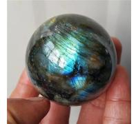 Labradorite Crystal Sphere Ball Madagascar Ornaments (Size : 85-95mm)