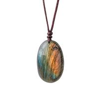 Labradorite Necklace Natural Labradorite Energy Pendant | Labradorite Jewelry for Meditation, Yoga, Spiritual Healing, Chakra Balancing, Reiki, Daily Wear, Boho Accessories, Women
