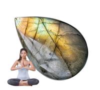 Labradorite Palm Stone - Natural Water Drop Crystal | Polished Pocket Moon Stone | Healing for Meditation, Stress Relief & Reiki Energy Work