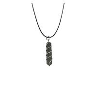 Labradorite Pencil Crystal Healing Pendant Necklace for Women Self-Trust Chakra Protection Birthday Gift Spiritual Gift