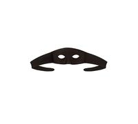 labreeze Adults Black Highwayman Mask for Halloween Fancy Dress Costume Accessory - Classic Bandit, Villain & Masquerade Style Eye Mask for Spooky Fancy Dress Parties & Themed Events