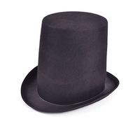 labreeze Bristol Novelty Black Stovepipe Victorian Extra Tall Felt Top Hat for Book Week Fancy Dress