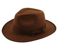labreeze Child Explorer Hat Brown Felt Fedora Hat Western Explorer Fancy Dress Hat