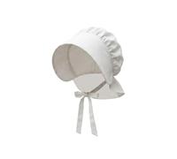 labreeze Children's Victorian Bonnet Hat, White, Traditional Historical Fancy Dress Accessory for World Book Day, Theatre and School Events