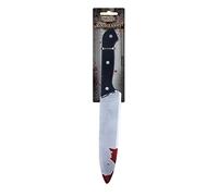 labreeze Fake Blooded Kitchen Knife Weapon Plastic Halloween Knife Horror Killer Party Decoration Prop