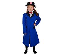 labreeze Girls Victorian Nanny Costume Mary Poppins Book Week Children’s Fancy Dress Outfit (7-9 Years (Medium))