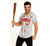 labreeze Halloween Barbed Wire Baseball Bat, 74.5cm Horror Prop Weapon, Bloody Zombie Apocalypse Costume Accessory, Plastic Construction with Realistic Details